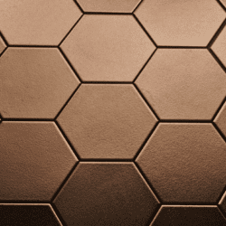 Hexagon Onda Aged bronze 15x17 cm - Afbeelding 2